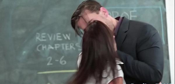  Amateur schoolgirl tastes her teachers cum